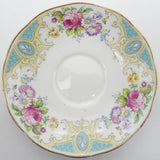 Salisbury - 1714 Blue Pattern with Floral Spray - Saucer
