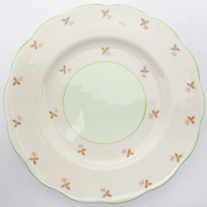 Bell China - Green and Light Beige - Side Plate