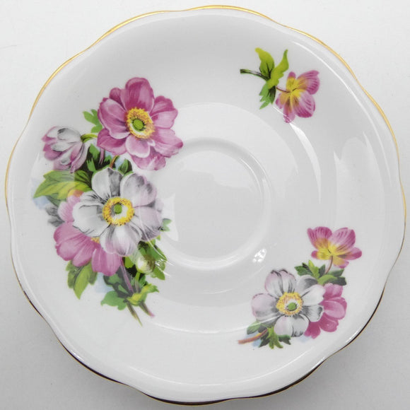 Royal Standard - Pink and White Flowers, 1237 - Saucer