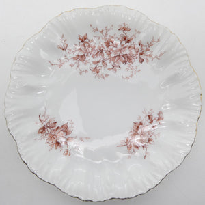 Antique - Reddish-Brown Flowers - Side Plate