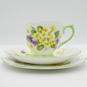 Royal Albert - Primulette - Trio with Countess-shaped Cup