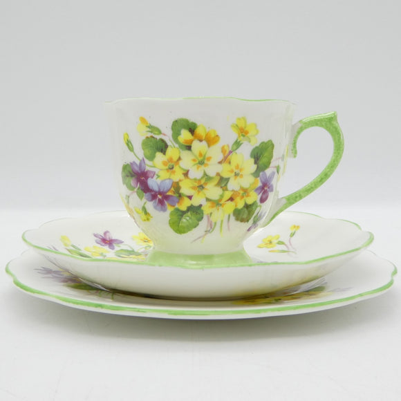 Royal Albert - Primulette - Trio with Countess-shaped Cup