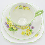 Royal Albert - Primulette - Trio with Hampton-shaped Cup