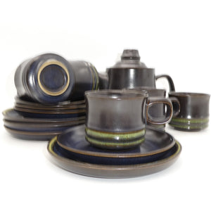 Denby - Kismet Blue and Bokhara - 19-piece Tea Set