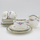 Paragon - F274 Floral Garland - 17-piece Tea Set