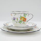 Royal Albert - Purple, Orange and Red Flowers, 7173 - Trio