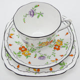 Royal Albert - Purple, Orange and Red Flowers, 7173 - Trio