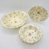 Crown Ducal - Pink and Gold Filigree Roses - Sweet Set