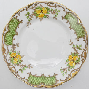 Salisbury - Yellow Roses and Green Shields - Side Plate