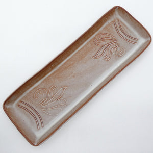 Campden Pottery - Brown - Sandwich Tray