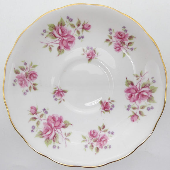 Colclough - Pink Roses A - Saucer