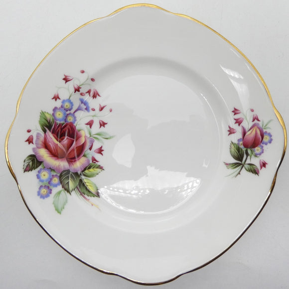 Duchess - Red and Blue Flowers - Side Plate