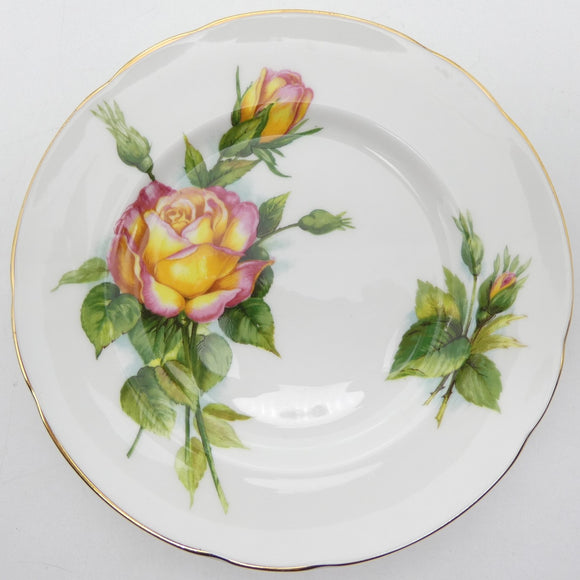 Royal Standard - Yellow and Pink Roses - Side Plate