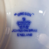 Johnson Brothers - Oregon Flow Blue - Salad Plate - ANTIQUE