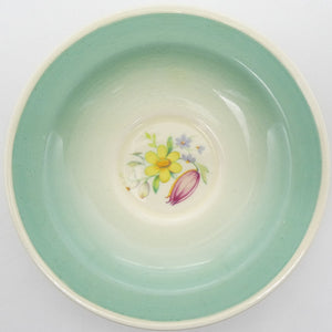 Susie Cooper - Swansea Spray, Blue/Green 1014 - Saucer