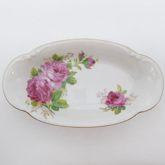 Saji - American Beauty Roses - Oval Dish