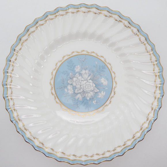 Royal Doulton - H4873 White Flowers on Blue - Dinner Plate