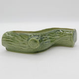 Wade England - Log, Green - Curved Posy Vase