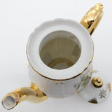 Japanese-made - Courting Couple with Gold Accents - 15-piece Coffee Set