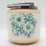 Unmarked Vintage - 5414 White Flowers - Biscuit Barrel