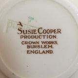 Susie Cooper - 1017 Dresden Spray, Blue/Green - Demitasse Saucer