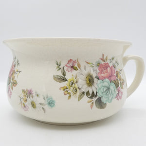 Arthur Wood - 5726 Pink, Blue and White Flowers - Chamber Pot - ANTIQUE
