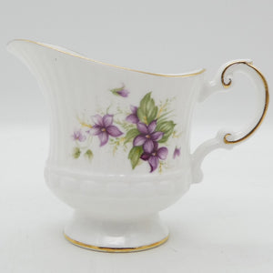 Queen's Rosina - Violets - Milk Jug