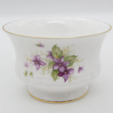 Queen's Rosina - Violets - Sugar Bowl