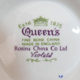 Queen's Rosina - Violets - Milk Jug