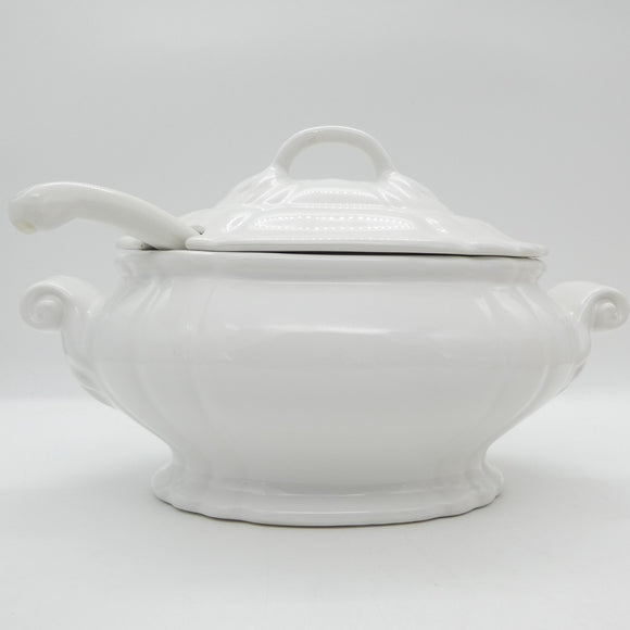 Loucarte - White - Soup Tureen and Ladle